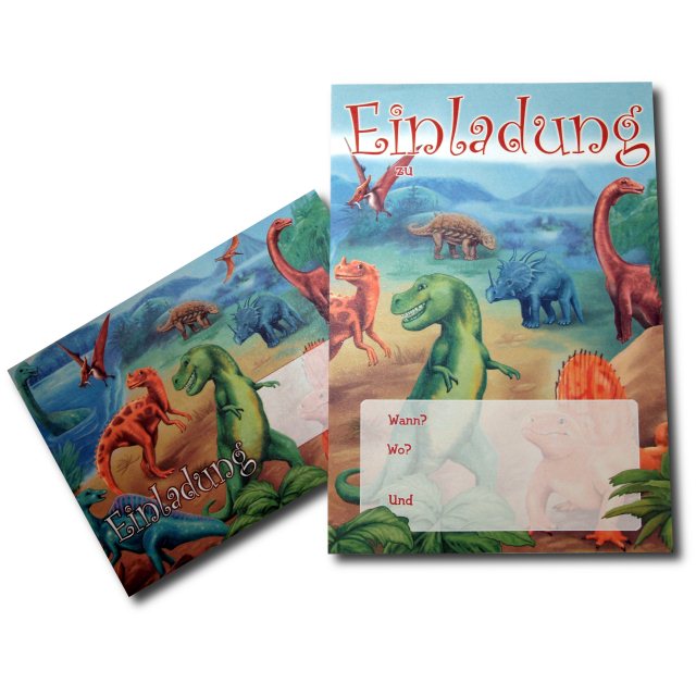 T-Rex - Einladungskarten
