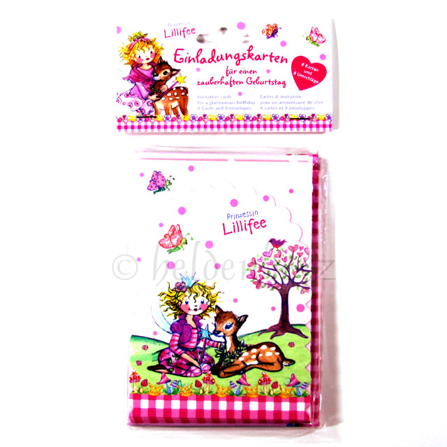 Prinzessin Lillifee - Einladungskarten